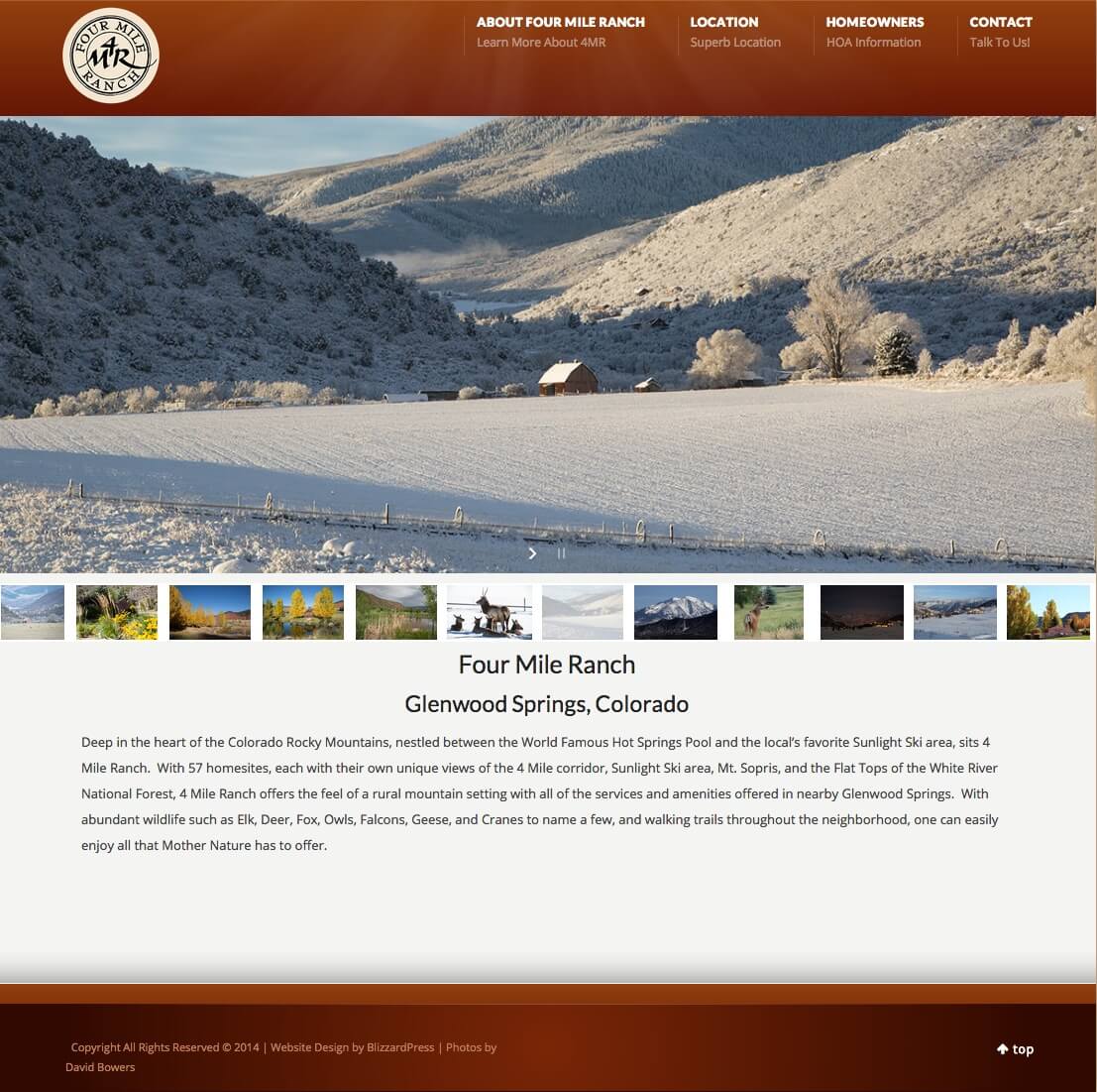 Four Mile Ranch Homeowners Website
