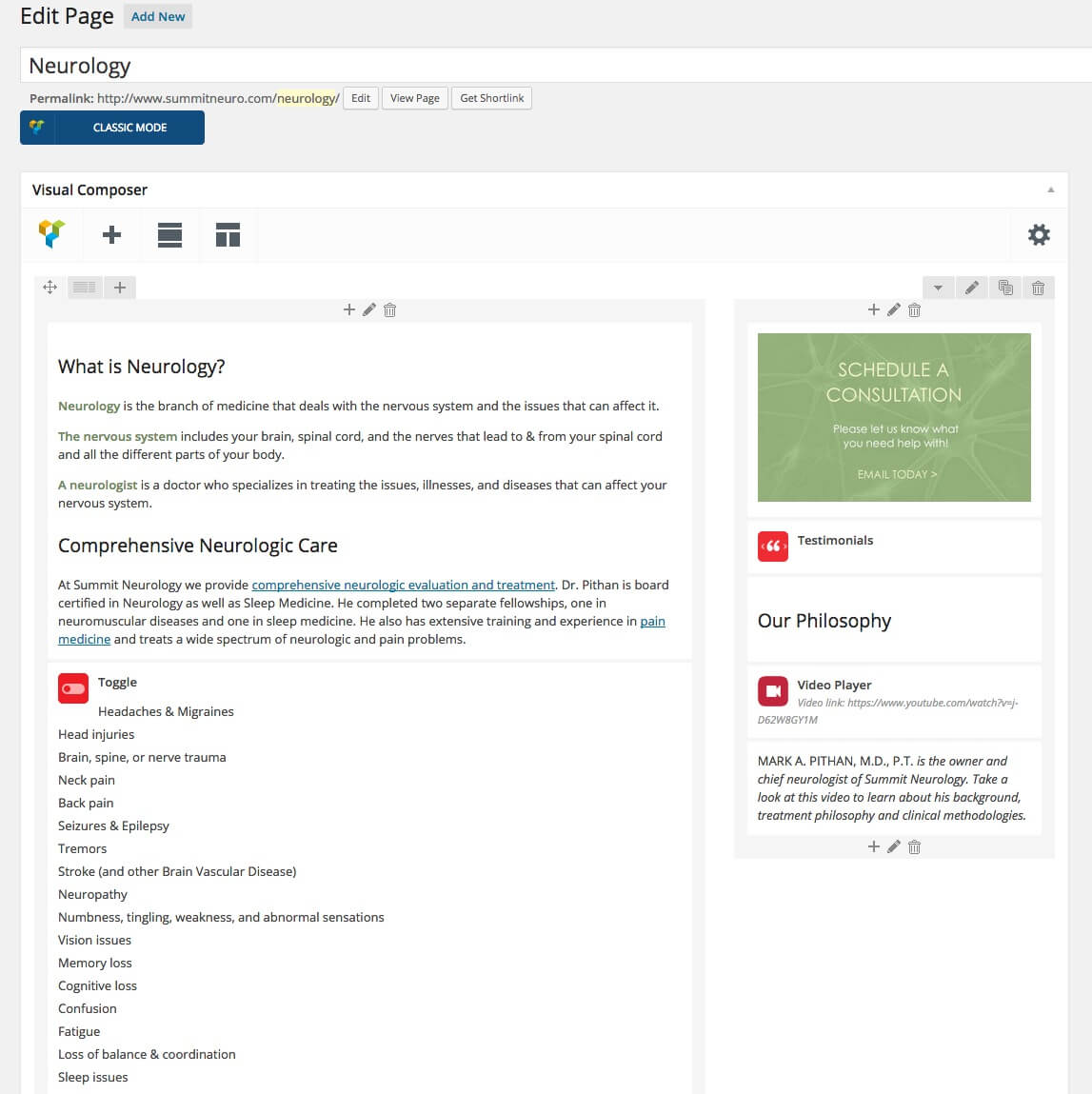 WordPress Visual Composer